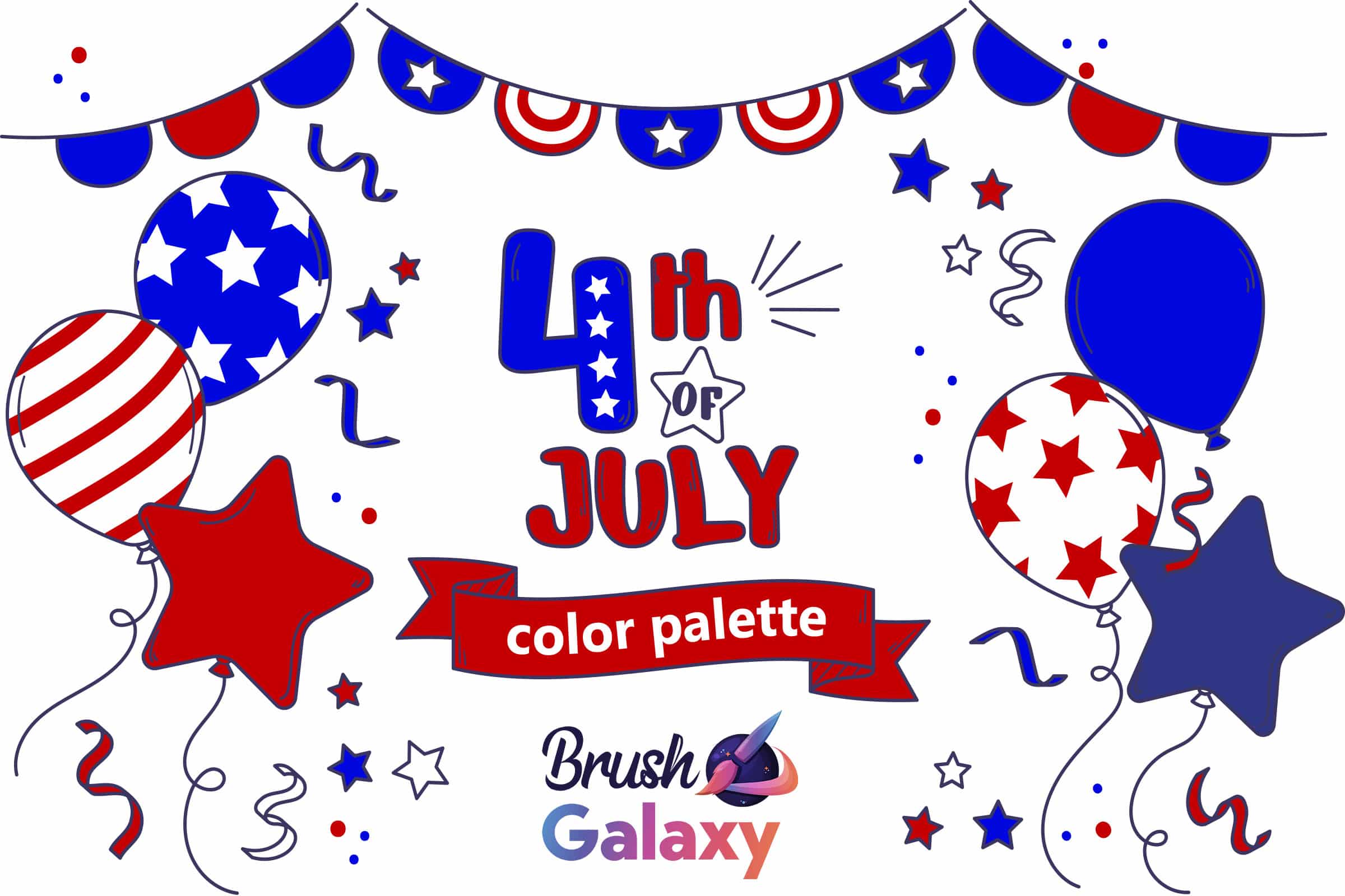 4th of July Color Palette Vol 2