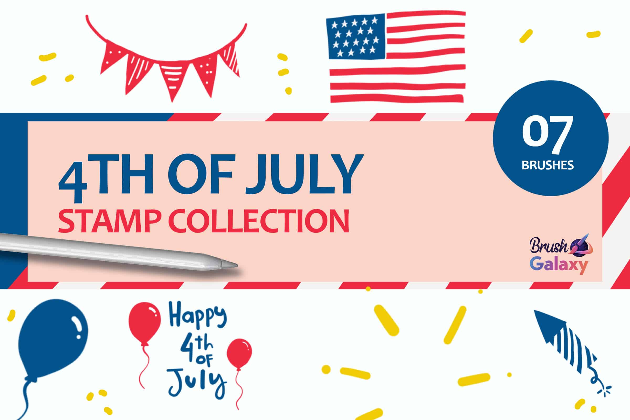 4th of July Stamp Set