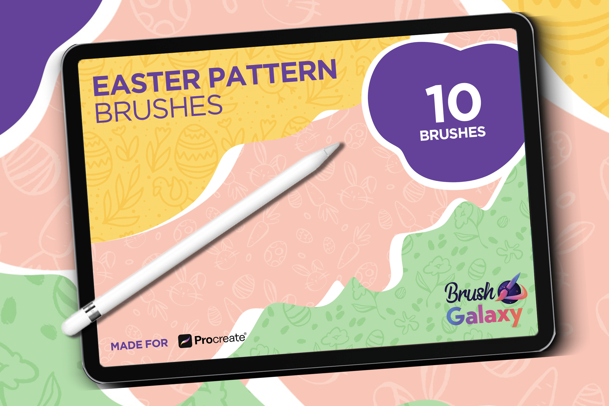 Easter Pattern Brush Set