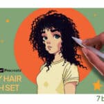 Curly Hair Brush Set
