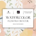 Watercolor Flowers Creator