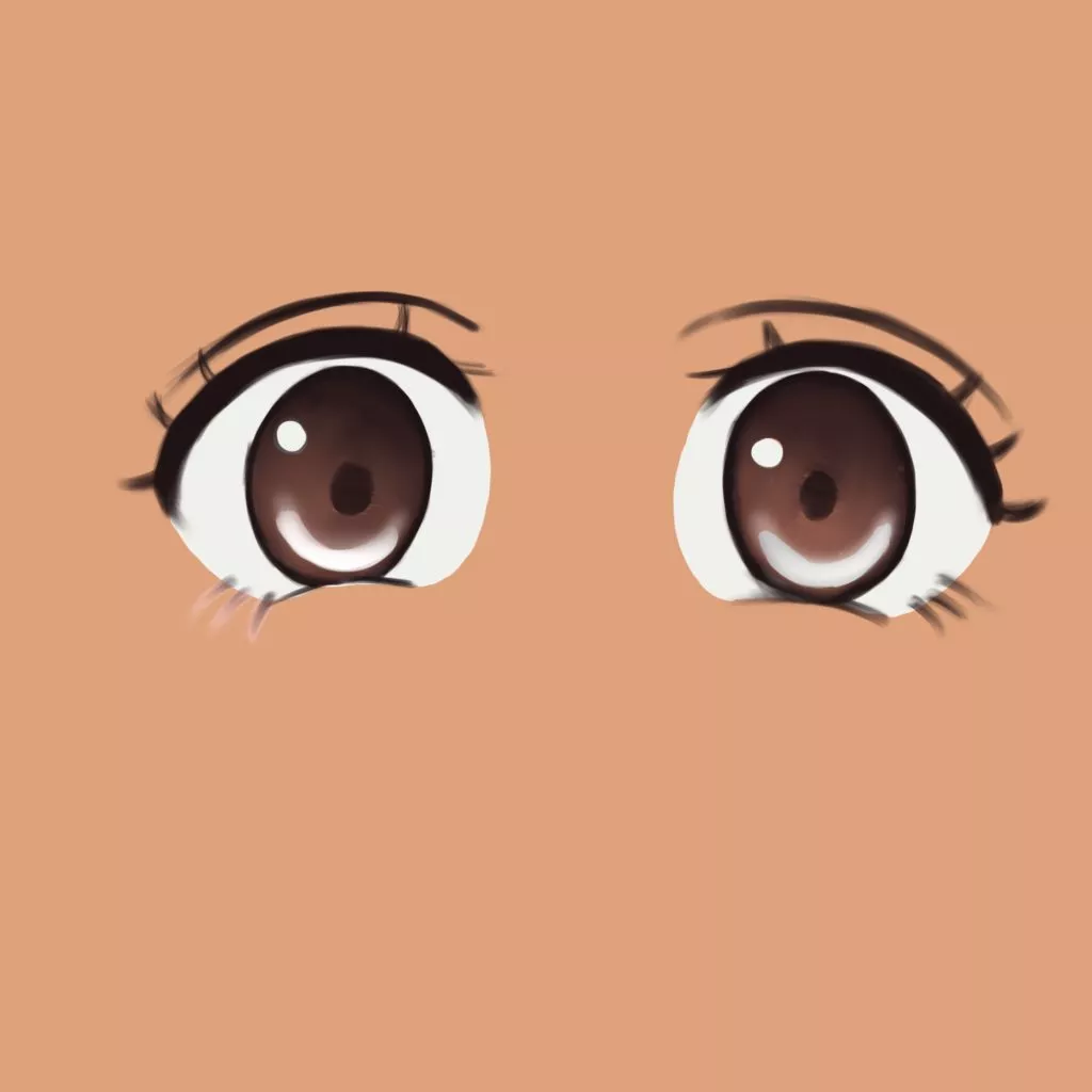 Premium Vector | Big eyes cartoon color anime eyes vector illustration